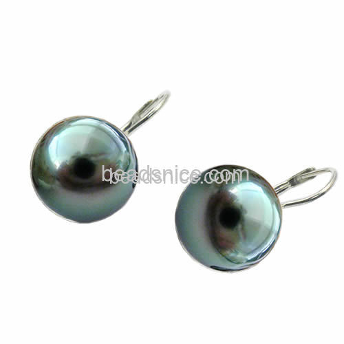 Stainless Steel Ear Hook Blanks Stone Cabochon Cameo Setting