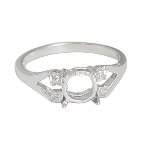 Wholesale ring settings without stones for 925 silver sets