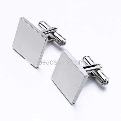 Stainless Steel Cufflink Square Blank Stainless Steel Cufflink Square Blank