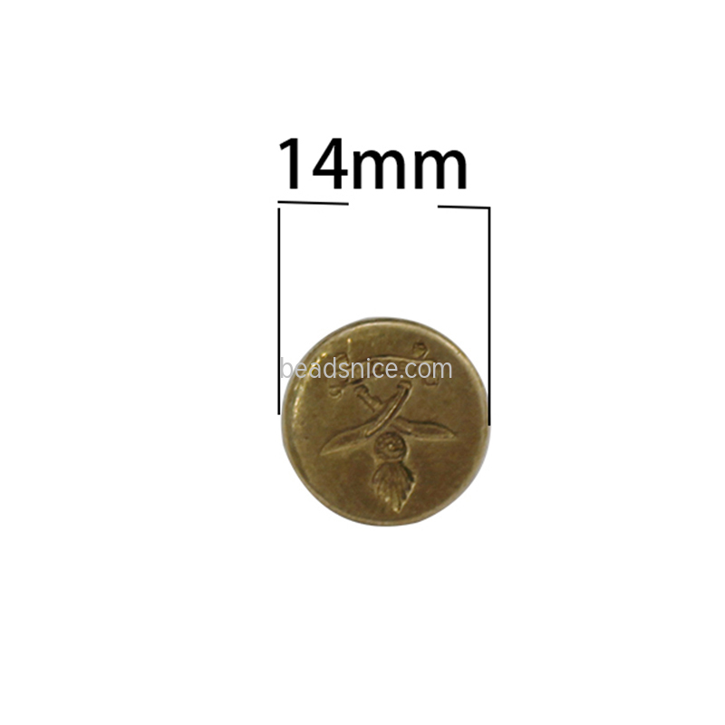 Brass clasp End cap Lead safe Nickel free