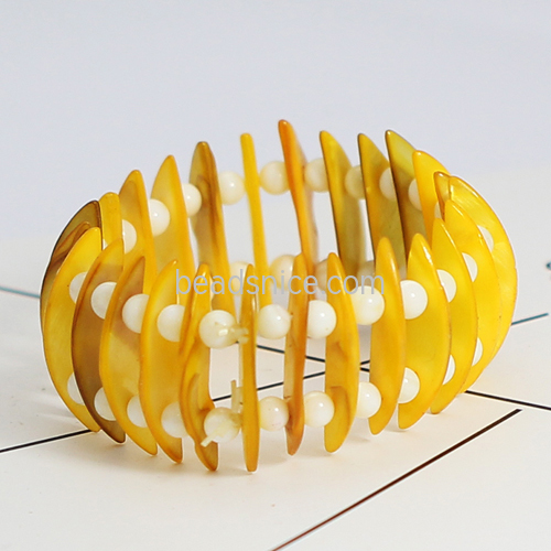 Natural shell bracelet multicolor jewelry making