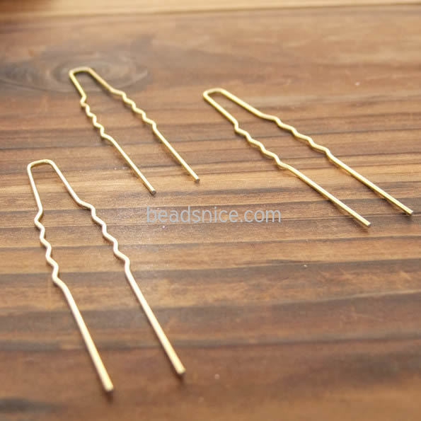 Brass Metal hair fork Jewelry making supplies