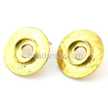 Brass Stud Earring Setting Earrings Back Stopper Component Earrings Jewelry Accessories