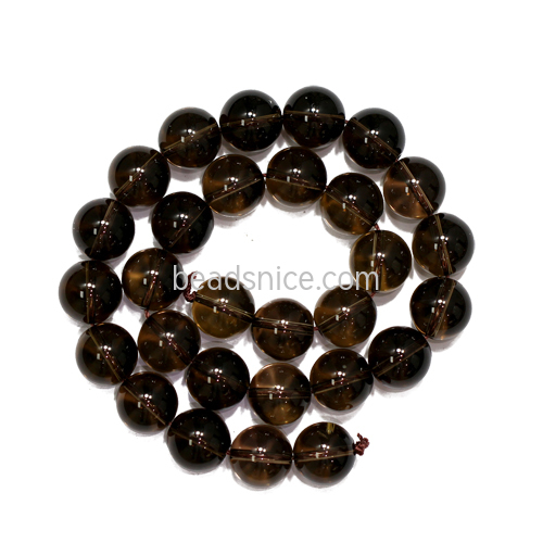 Brown round gemstone beads