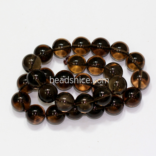 Brown round gemstone beads