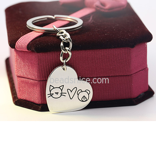 925 Silver lettering lock keychain 1” sterling silver blanks and attached to a 25 mm 925 silver key ring