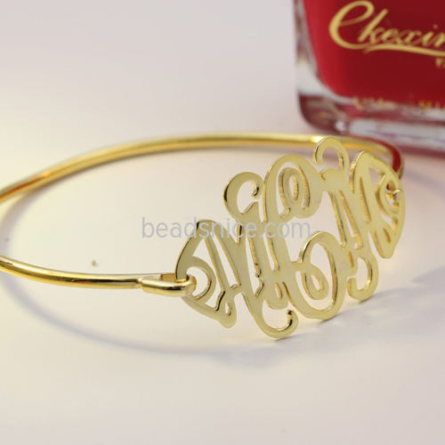 925 silver bracelet DIY custom personality name bracelet ladies jewelry wholesale