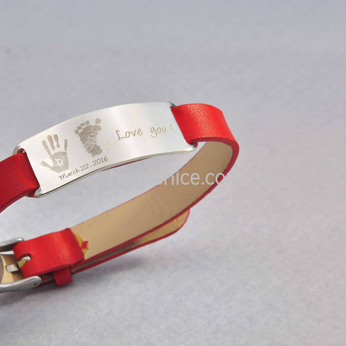 Wholesale 925 silver bracelet DIY custom letter pattern wholesale
