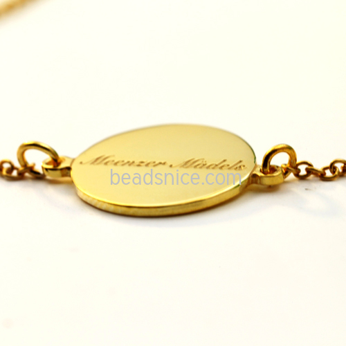 s925 silver custom name lettering bracelet female fine chain DIY handmade custom couple bracelet