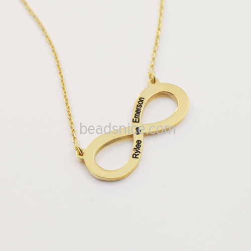 925 Silver Custom Letter Necklace Name Pendant Customized Korean Sweater Chain DIY Valentine's Day Gift