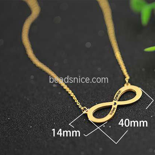 925 Silver Custom Letter Necklace Name Pendant Customized Korean Sweater Chain DIY Valentine's Day Gift
