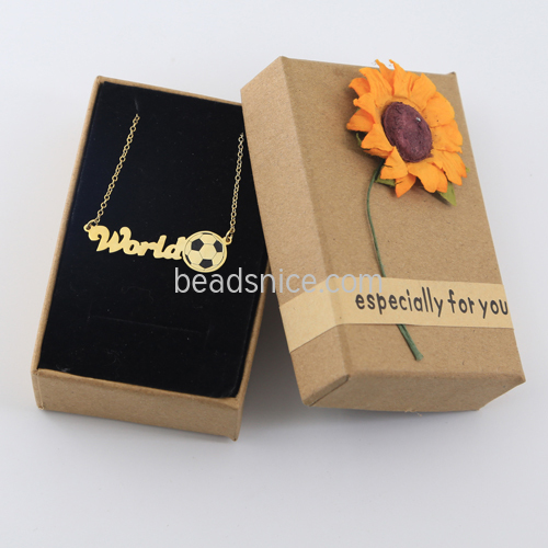 925 Silver Creative Clavicle Chain DIY Handmade Ornaments Personality Gifts  Wholesale Custom World Cup Football Necklace