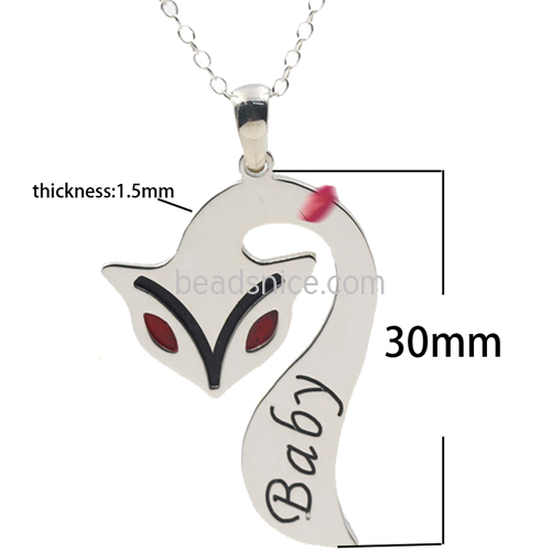 DIY Handmade Animal Clavicle Chain Can Be Customized Lettering Creative 925 Silver Name Necklace Creative Birthday Gift