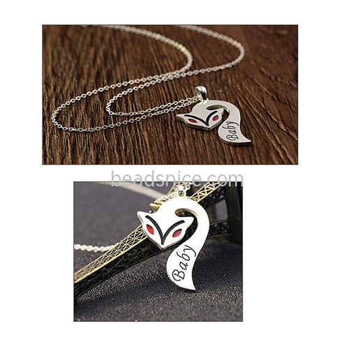 DIY Handmade Animal Clavicle Chain Can Be Customized Lettering Creative 925 Silver Name Necklace Creative Birthday Gift