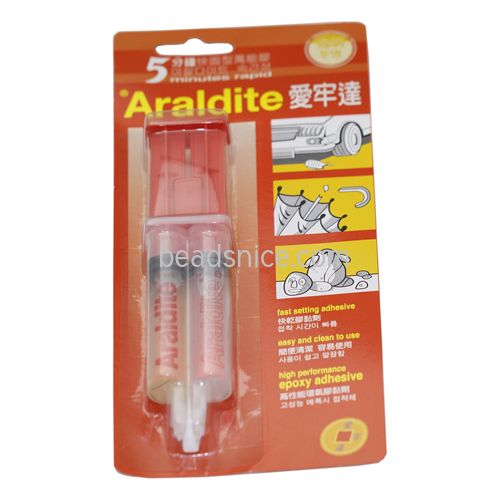 Araldite glue Transparent and seamless