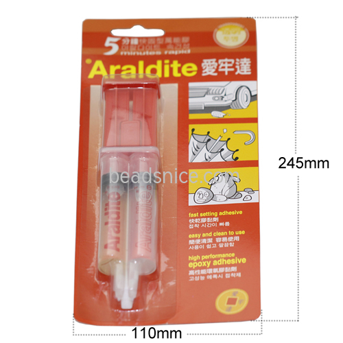 Araldite glue Transparent and seamless