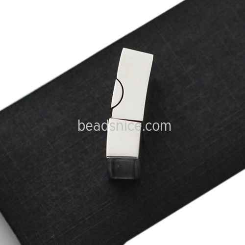 Stainless Steel Magnetic Clasp，Leather Bracelet Clasp