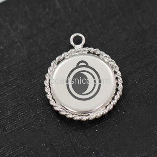 925 sterling silver pendant 13mm and 2mm high 925 sterling silver pendant 13mm and 2mm high