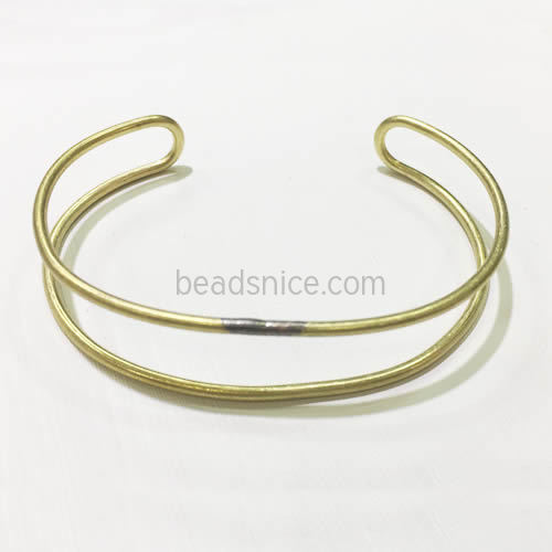 Brass bracelet finding lead safe nickel free rack plating