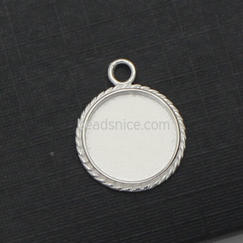 925 sterling silver pendant 10mm inside and 2mm high
