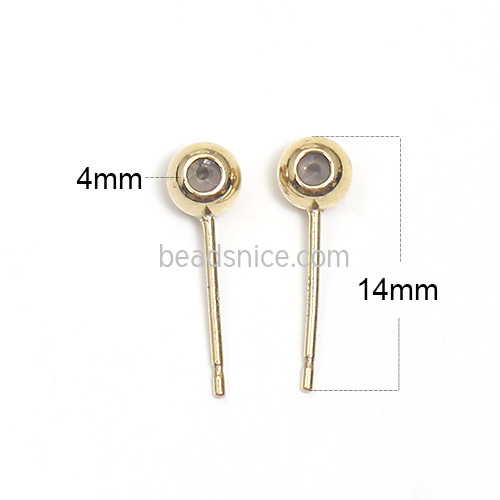 3.0/4.0mm Gold Filled Post Earrings