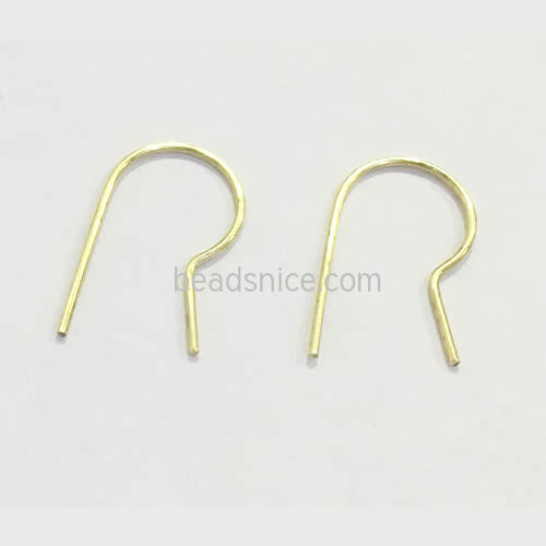Brass Earring Hooks High Quality DIY Jewelry Accessories Earwire Loop Earring for Jewelry Making