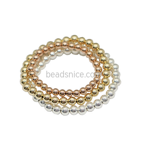925 silver beaded beaded bracelet layering stretch
