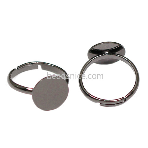 Brass pad ring base,size: 4,round