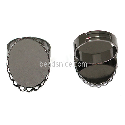 Brass rings findings,base diameter:18x25mm,inside diameter:17mm,nickel free,lead safe,