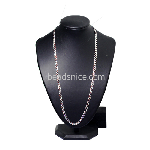Silver chain link wholesale fashionable jewelry nickel-free lead-safe