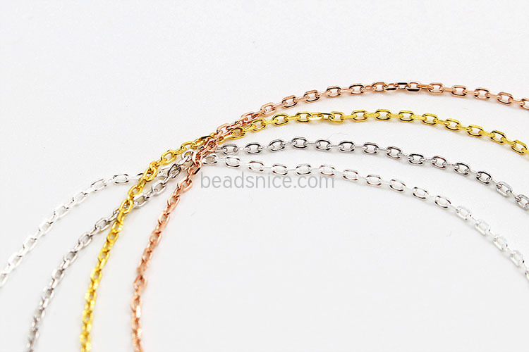 Sterling Silver Adjustable Link Chain Bracelet Charming Soft And Tender 0.9 thickness length 17.5cm adjusted to 22.5cm
