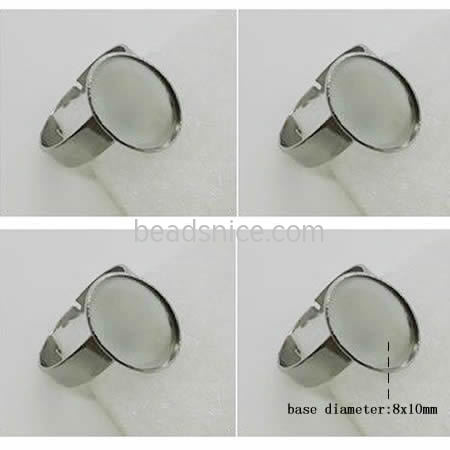 Stainless steel ring blanks  Ring Bezel Round Tray Fit Gemstone