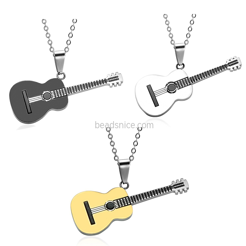 New stainless steel classical guitar pendant/necklace