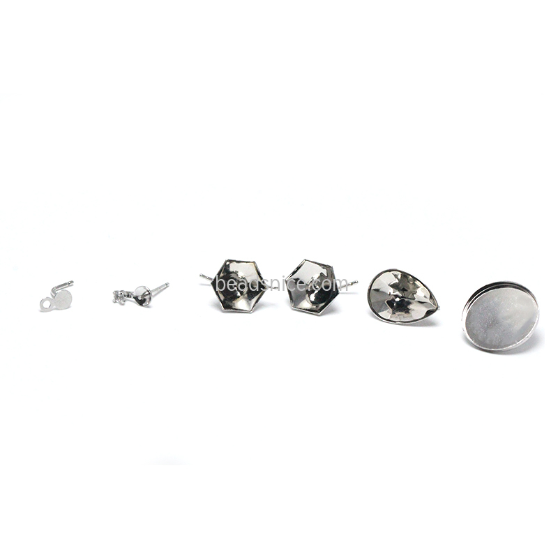 Pure silver ear pin holder