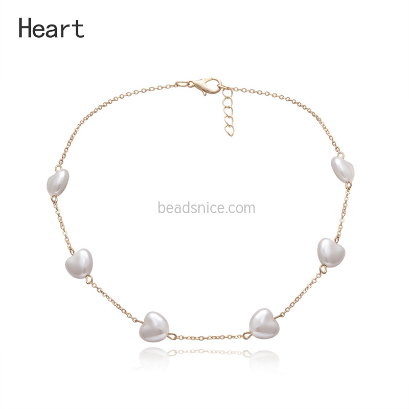 Alloy Pearl Pendant Necklace for women