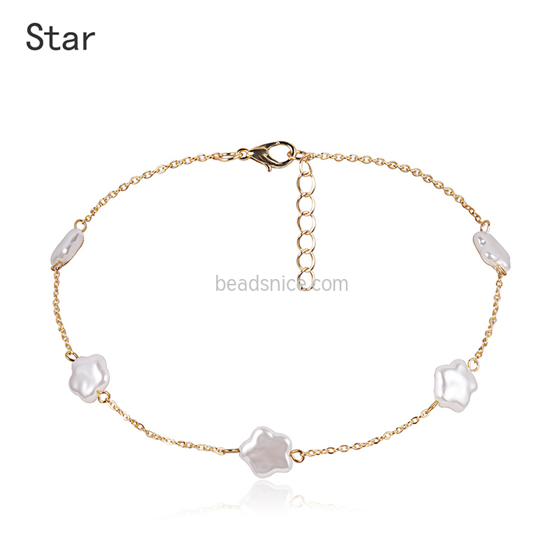 Alloy Pearl Pendant Necklace for women