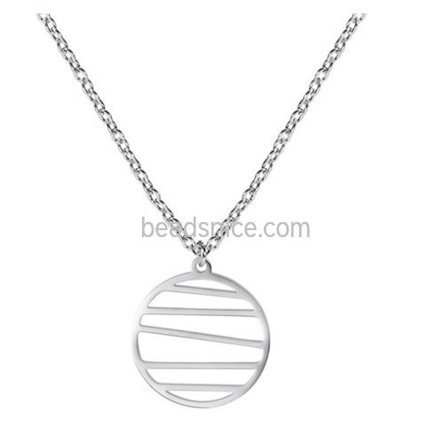 Stainless steel pendant necklace