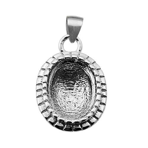 Charming jewelry silver pendants 925 silver chains for woman necklace micro pave fit 8x6x3mm Austria crystal 4128 oval-shaped