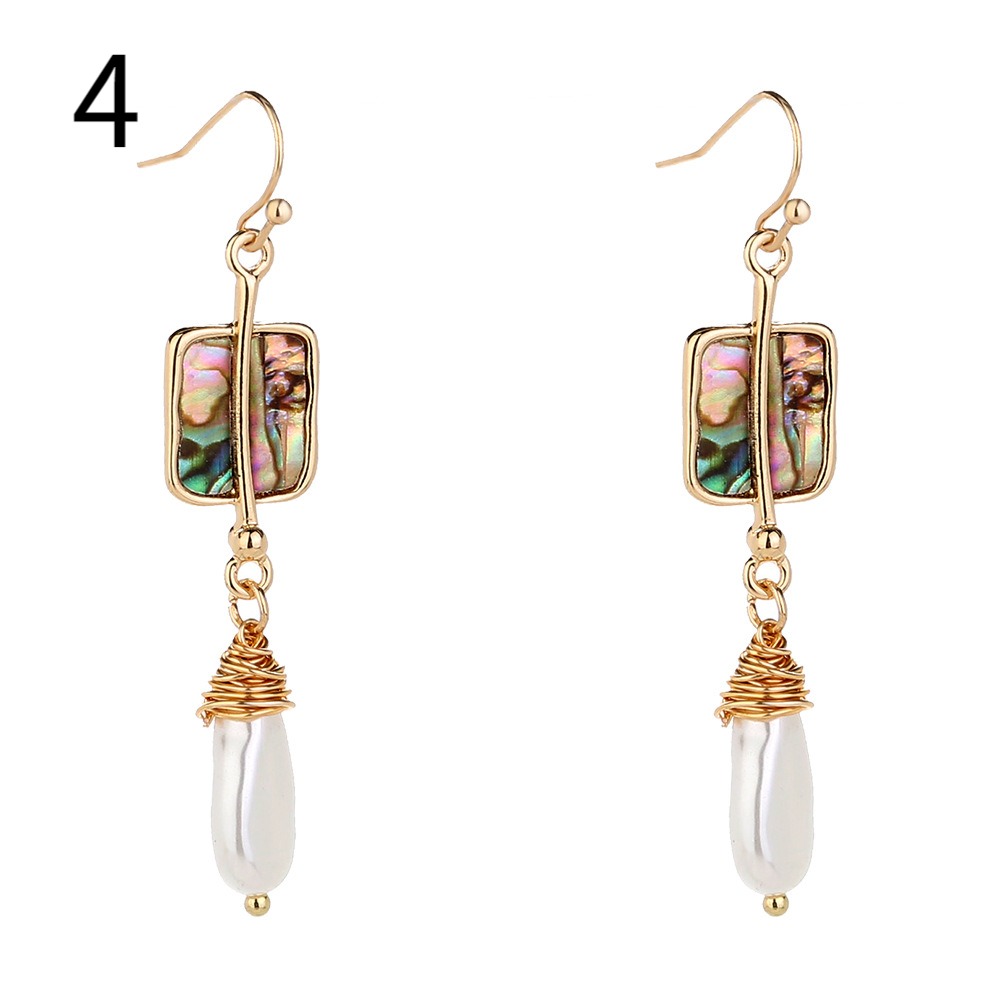 Freshwater Baroque Pearl Imitation Pearl Earrings Hand-wound Trendy Design Butterfly Flower Women Earrings
