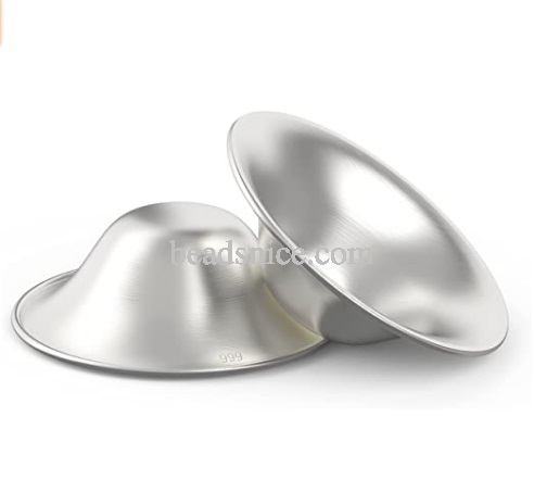 The Original Silver Nursing Cups Sterling Silver Nipple Shields for Nursing Newborn mate finish