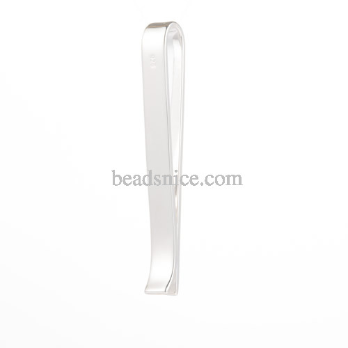 925 sterling Silver Tie Clip Chrome Simple Necktie Bar Clasp Practical Plain Pins