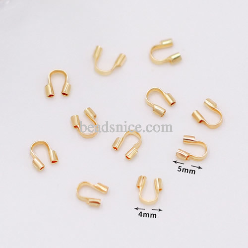 Brass Wire Guardians Wire Loop Protector Beads