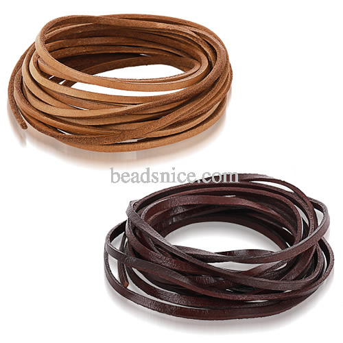 Genuine Leather Jewelry Cord,Cowhide, Mix-color,Length:100 Yard,