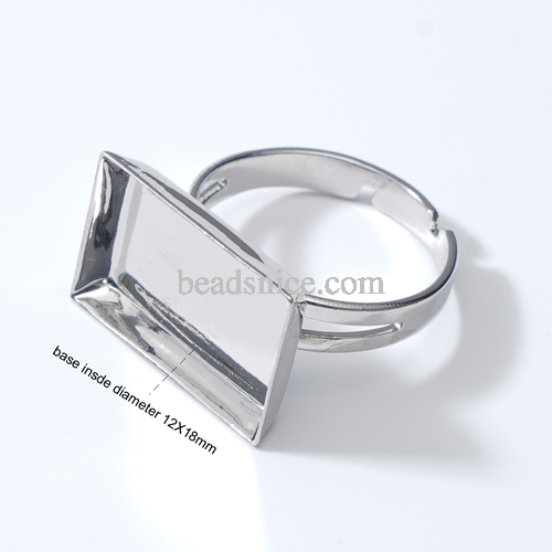 Wholesale brass jewelry findings brass ring tray oval shape