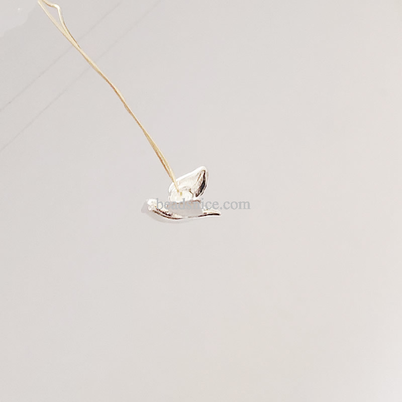 925 Sterling Silver Fly Bird necklace initial necklace pendant charm