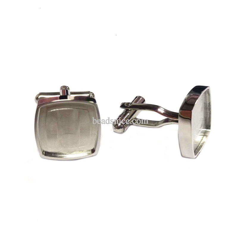 Stainless Steel Cufflink Base Stainless Steel Cufflink Base