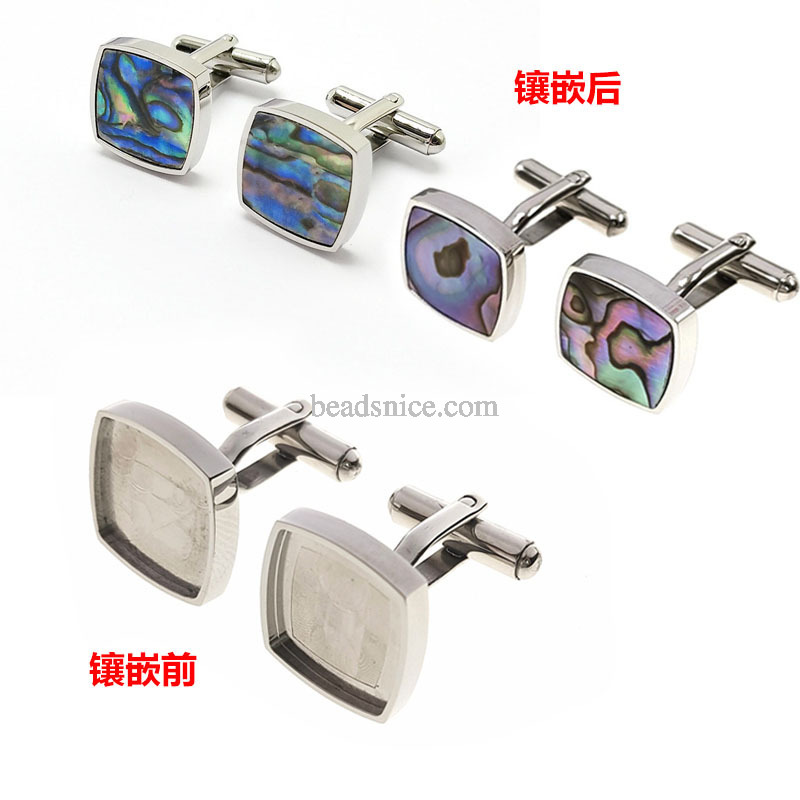 Stainless Steel Cufflink Base Stainless Steel Cufflink Base