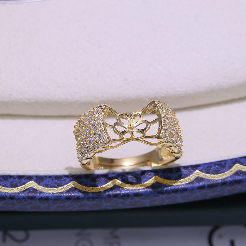925 sterling silver zircon inlaid pearl ring mount 925 sterling silver zircon inlaid pearl ring mount