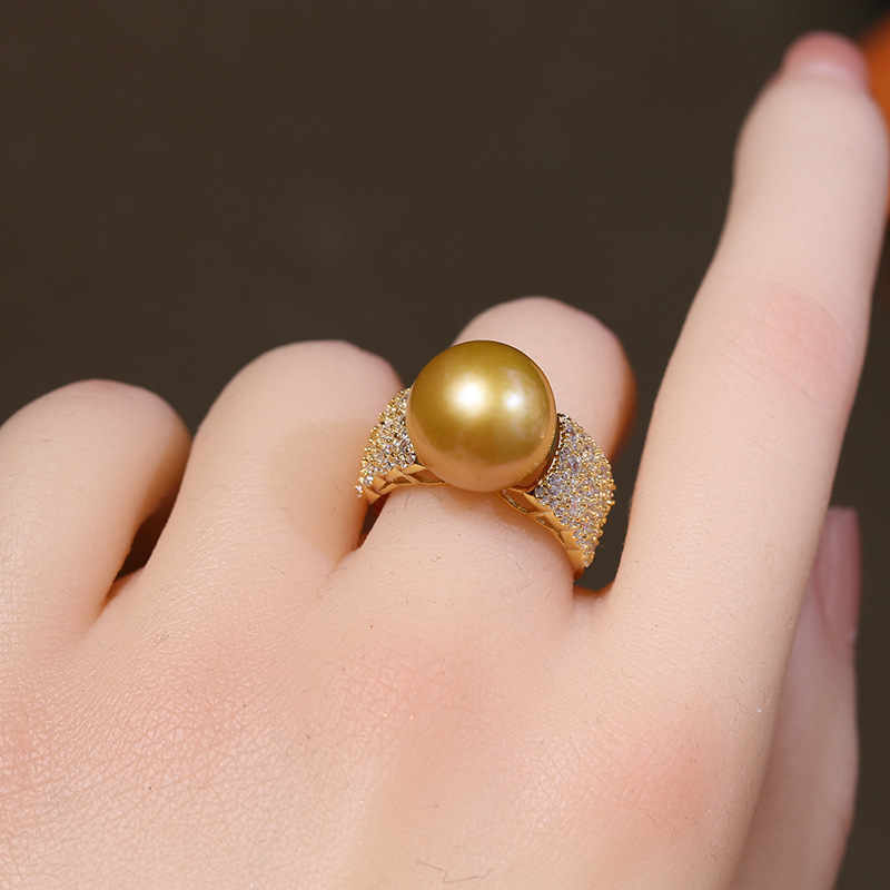 925 sterling silver zircon inlaid pearl ring mount 925 sterling silver zircon inlaid pearl ring mount