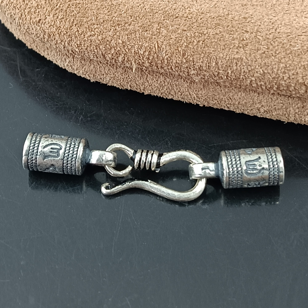Polished Solid Silver Wax Rope Necklace Buckle Lab Verified Pure Silver DDP Ready Stock Sturdy Nordic Leather Craft Supplies Polished Solid Silver Wax Rope Necklace Buckle Lab Verified Pure Silver DDP Ready Stock Sturdy Nordic Leather Craft Supplies